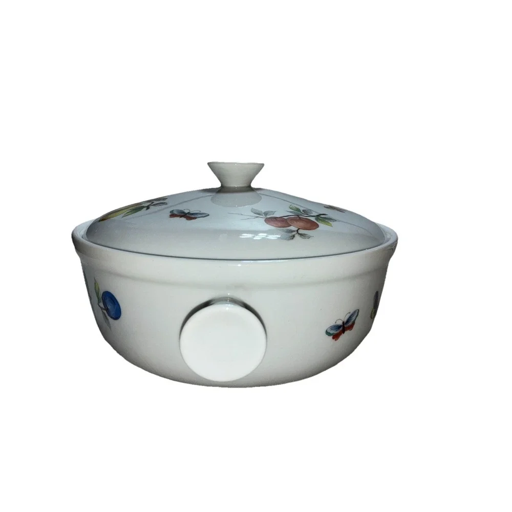 Sadek Andrea Oven To Table Fruit Butterflies Casserole Dish Duch Oven Vintage‎